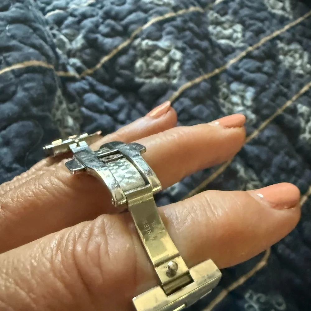 Michele Belmore Stainless and Rose Ladies Watch with Diamonds! - Picture 6 of 8